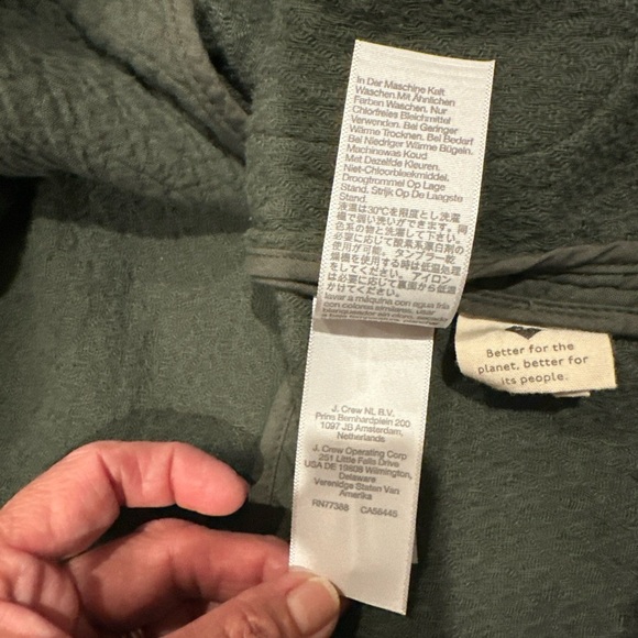 Madewell diamond jacquard shaw blazer olive green women's size small 100%Cotton - Picture 11 of 12